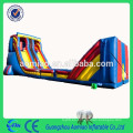 Cool inflable seco tobogán inflable línea 0.55mmPVC ropeway para jugar